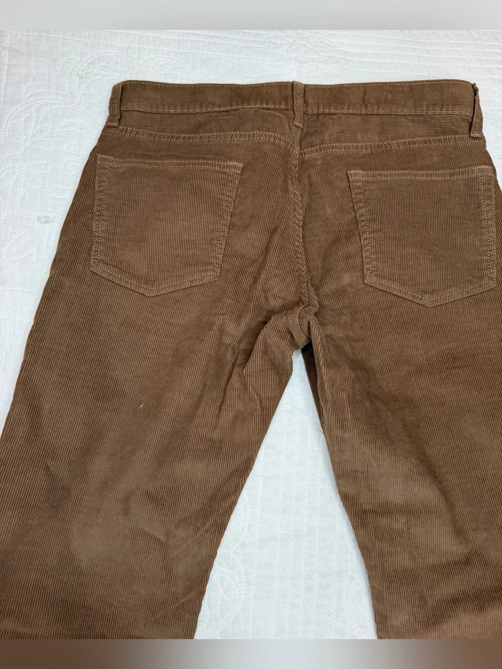 J.Crew Style 484 Stretch Men's Corduroy Brown Pants 30x32 Casual NWT